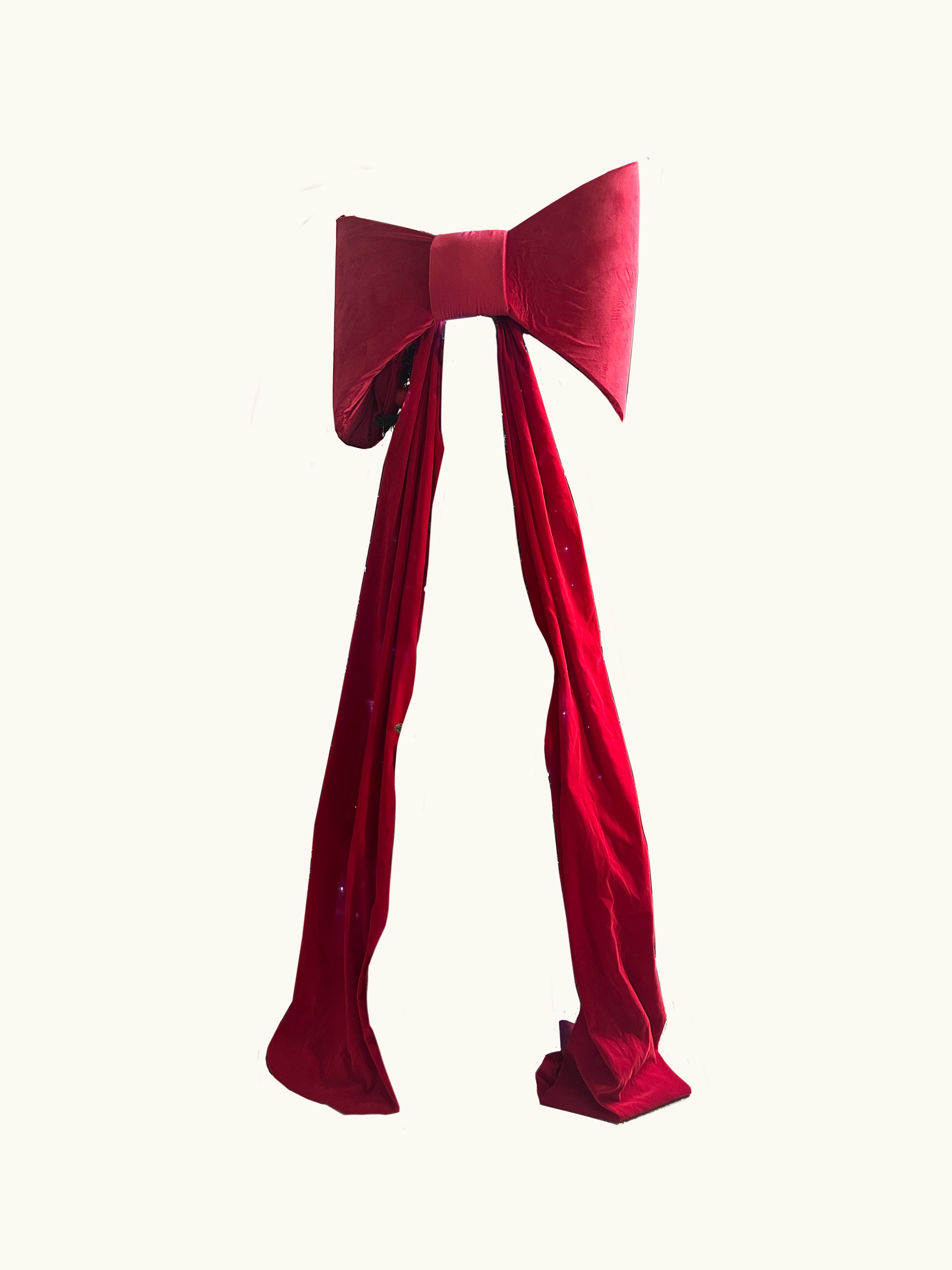 Large Red Velvet Bow