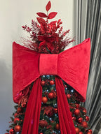 Large Red Velvet Bow